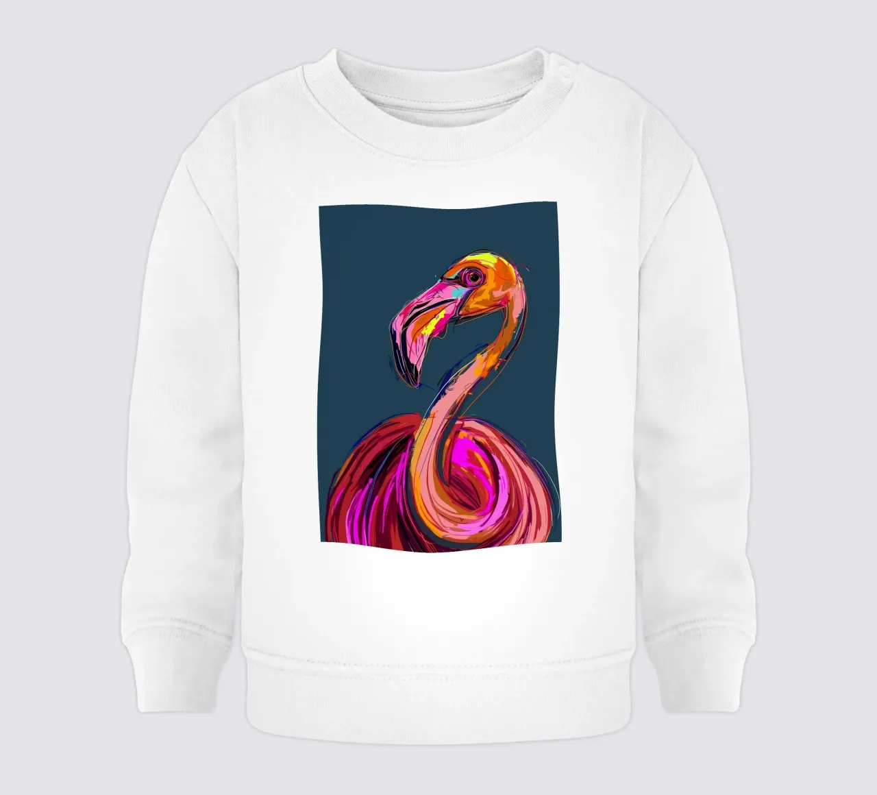 Flamingo Pop Artr sudadera de bebé de Caeson