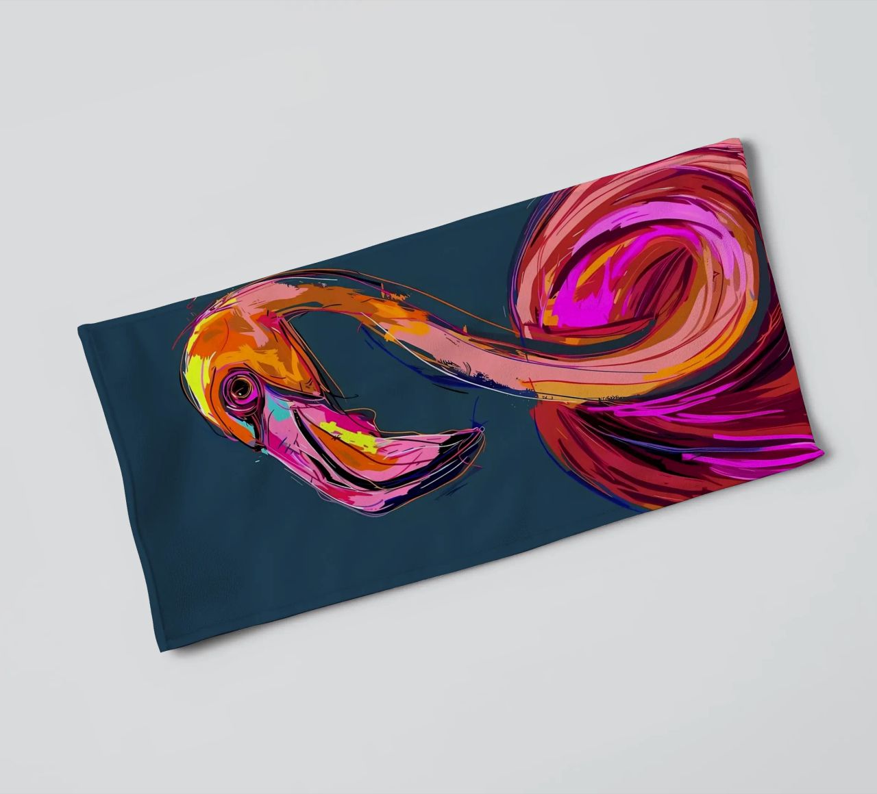 Flamingo Pop Artr Handtuch von Caeson