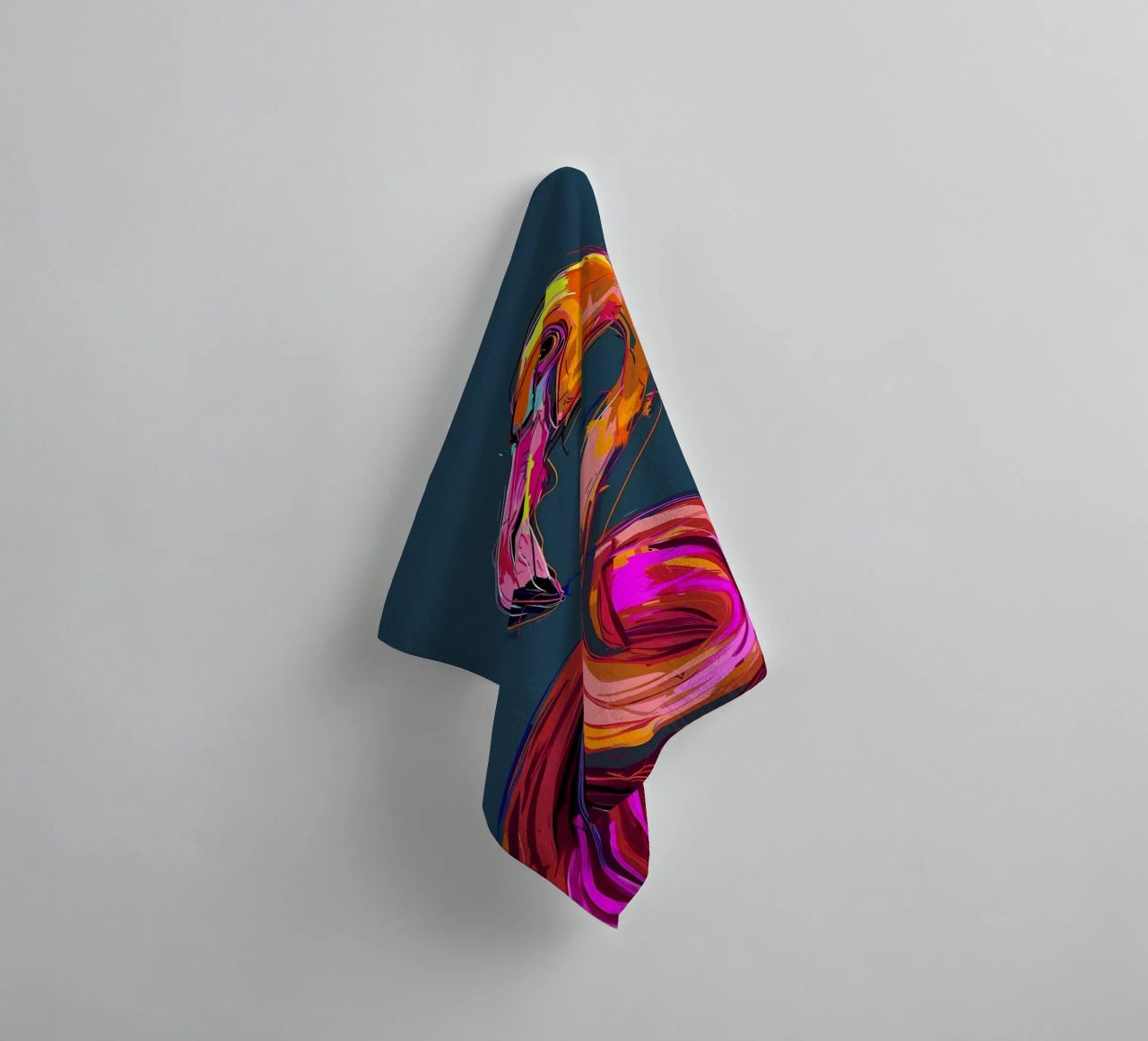 Flamingo Pop Artr Handtuch von Caeson