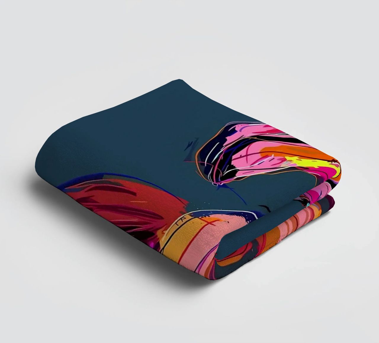 Flamingo Pop Artr Handtuch von Caeson