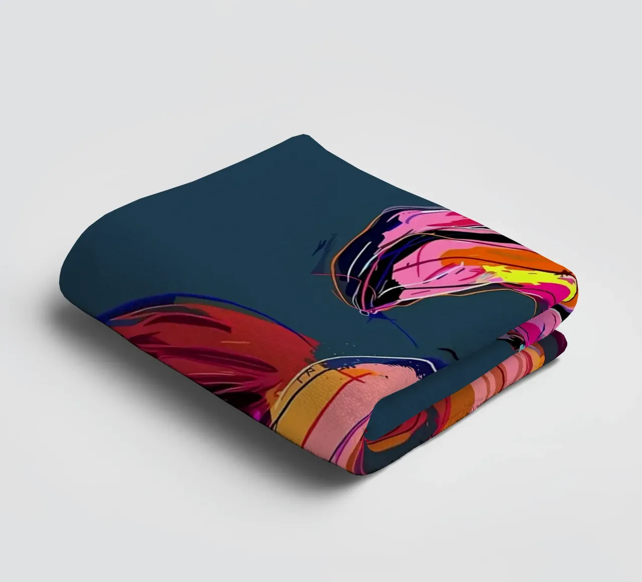 Flamingo Pop Artr asciugamano da bagno da Caeson