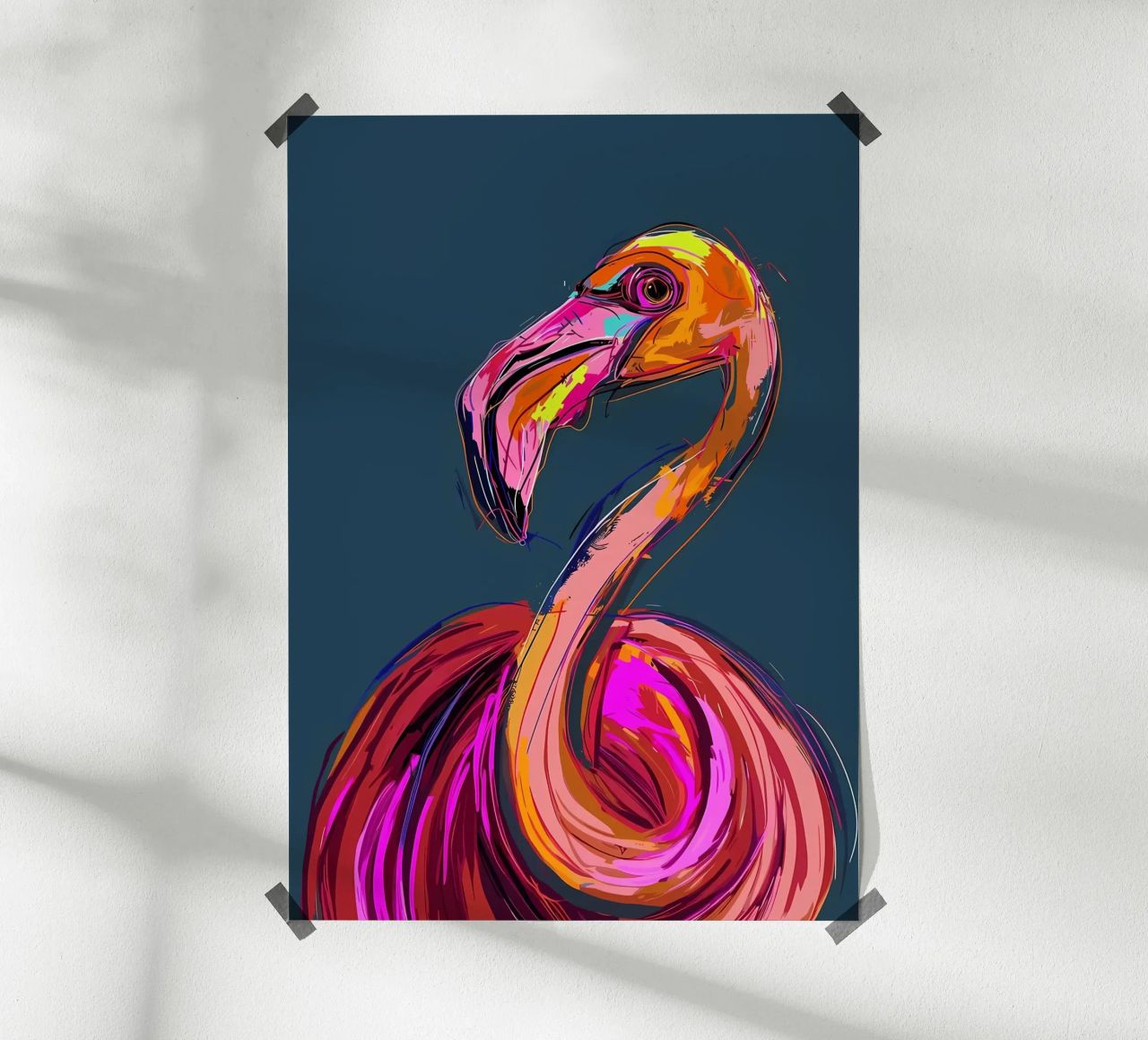 Flamingo Pop Artr Poster von Caeson