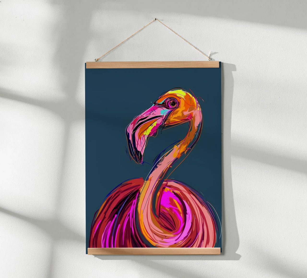 Flamingo Pop Artr Poster von Caeson