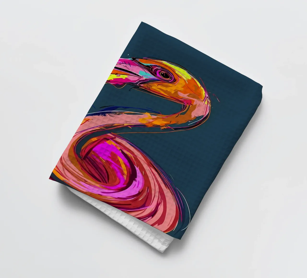 Flamingo Pop Artr canovaccio da cucina da Caeson
