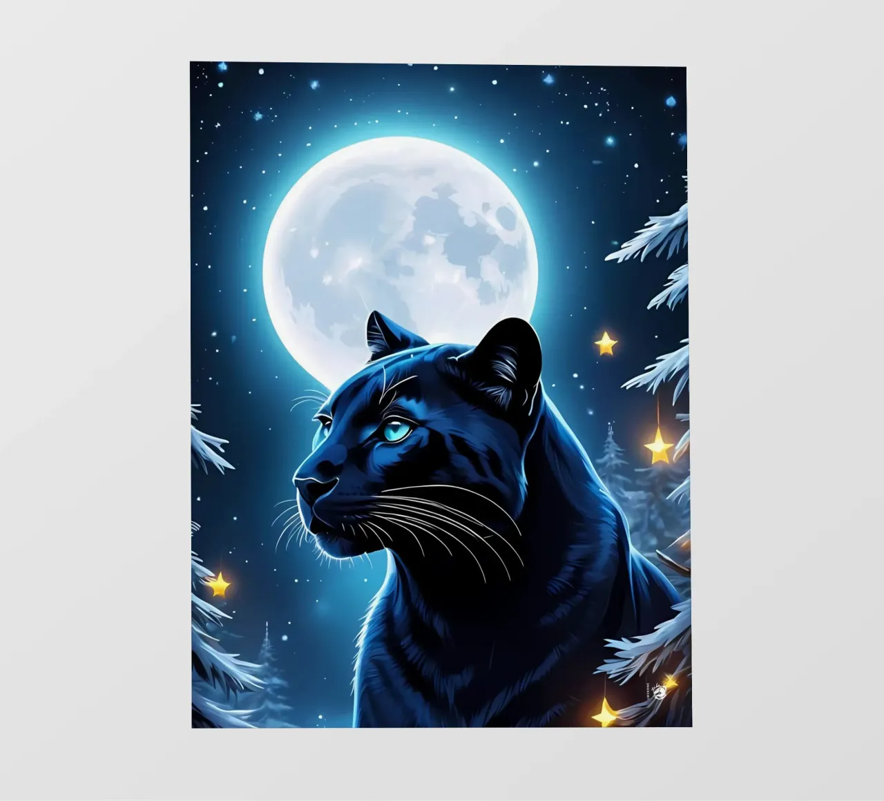Luna Pantera Nera telo in pvc da LM2KONE