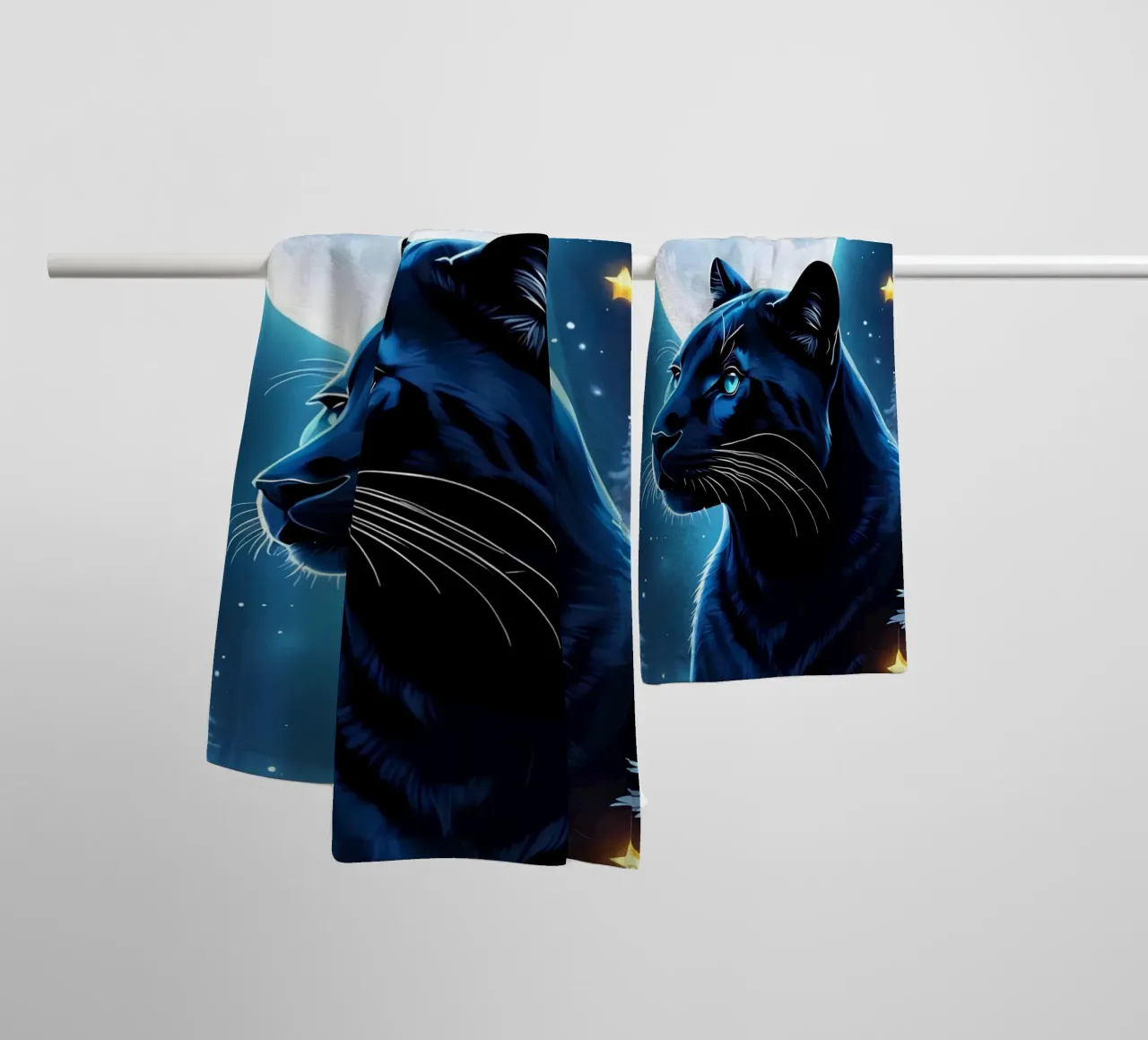 Luna Pantera Nera asciugamano da bagno da LM2KONE