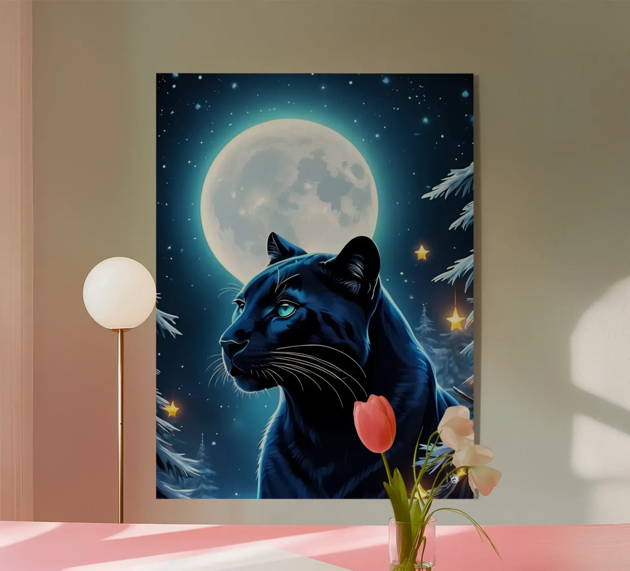 Luna Pantera Nera plexiglass da LM2Kone