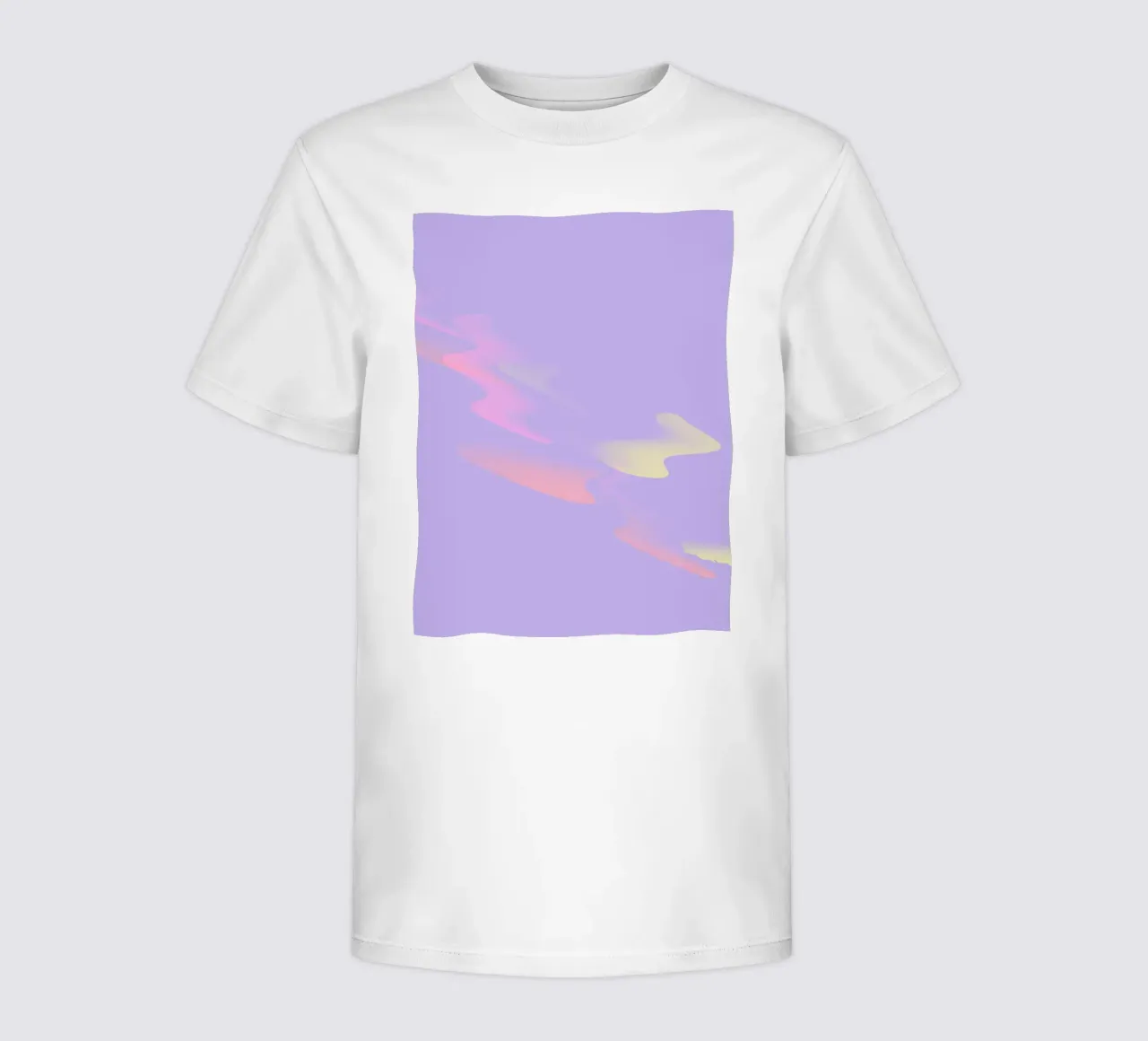Abstract coloured pattern in purple, yellow and pink kids t-shirt by Something for you