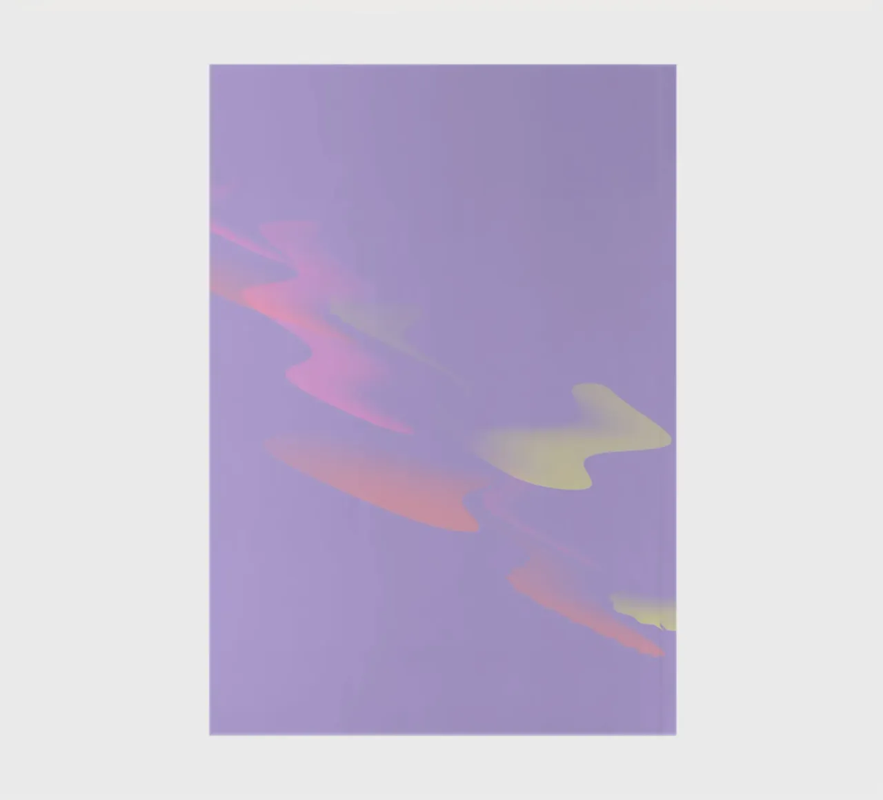 Motif abstrait coloré en violet, jaune et rose carnet de notes de Something for you