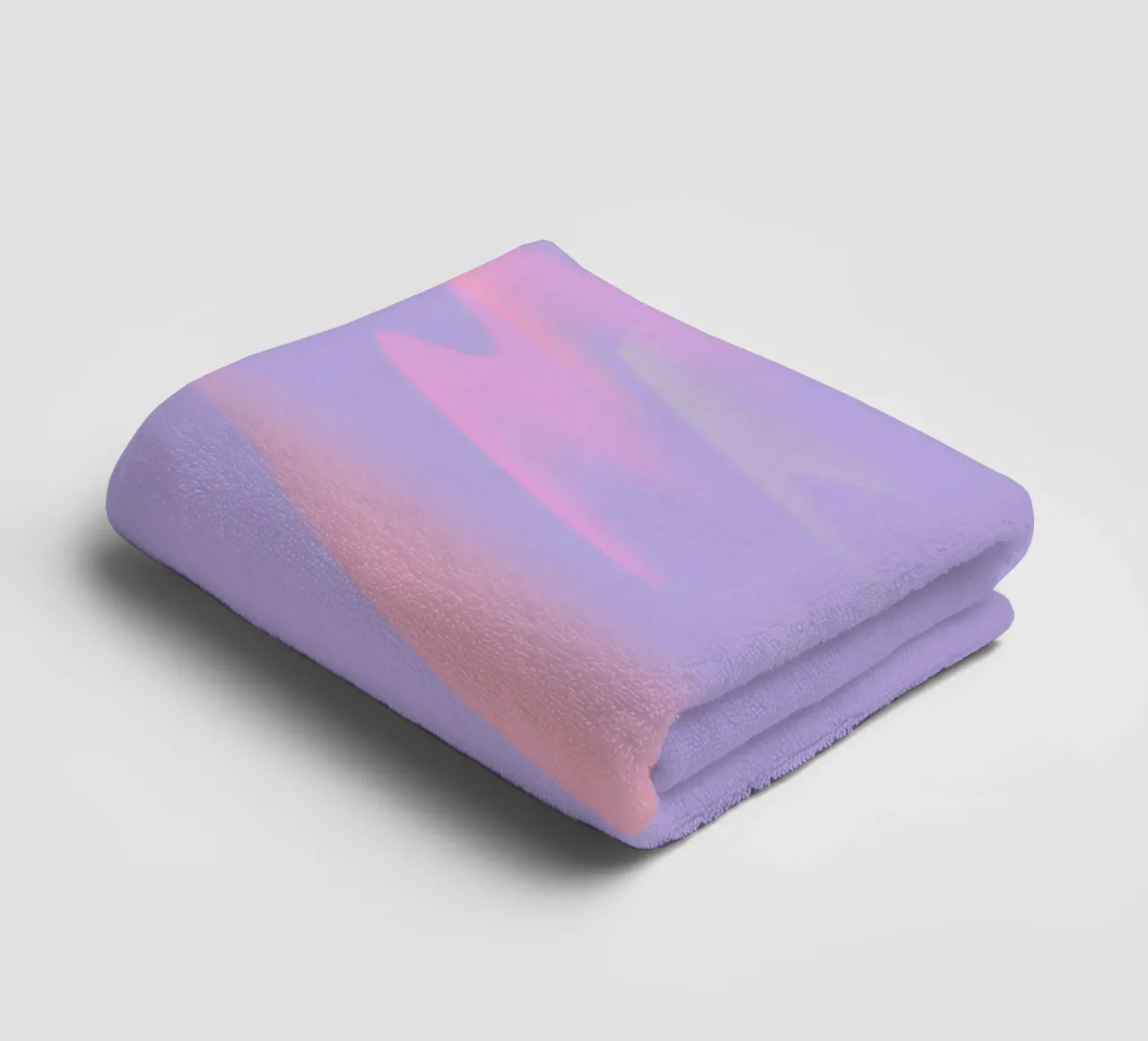 Motivo astratto colorato in viola, giallo e rosa asciugamano da bagno da Something for you