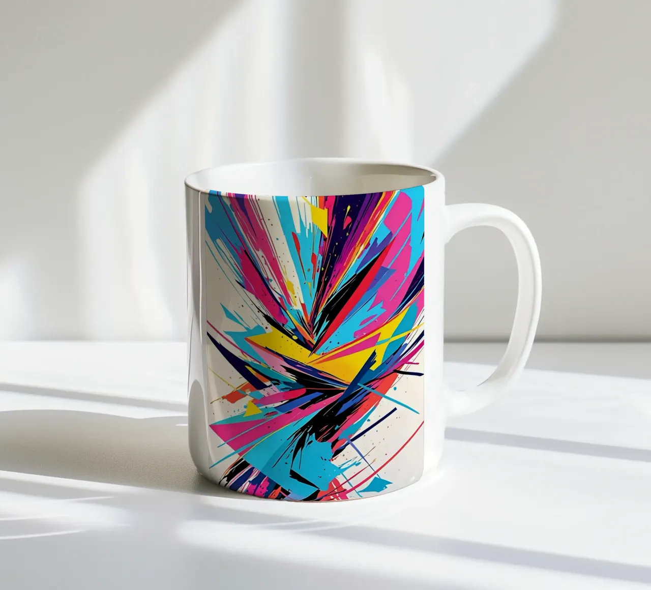 Abtract Pattern Colorful ceramic mug by LM2KONE