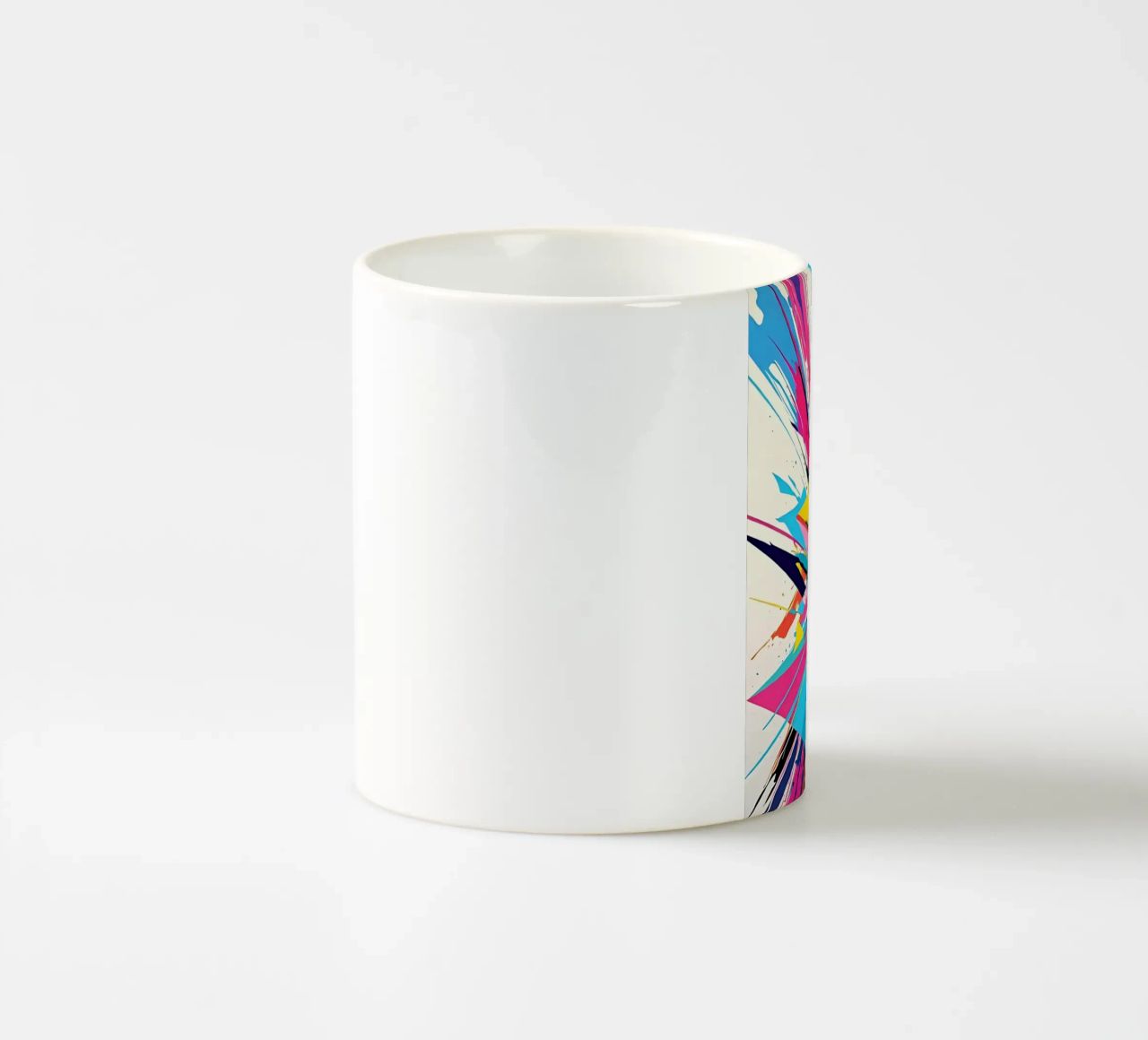 Modello astratto colorato tazza in ceramica da LM2KONE