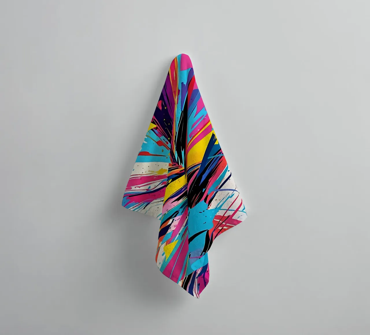 Motif abstrait coloré serviette de bain de LM2KONE