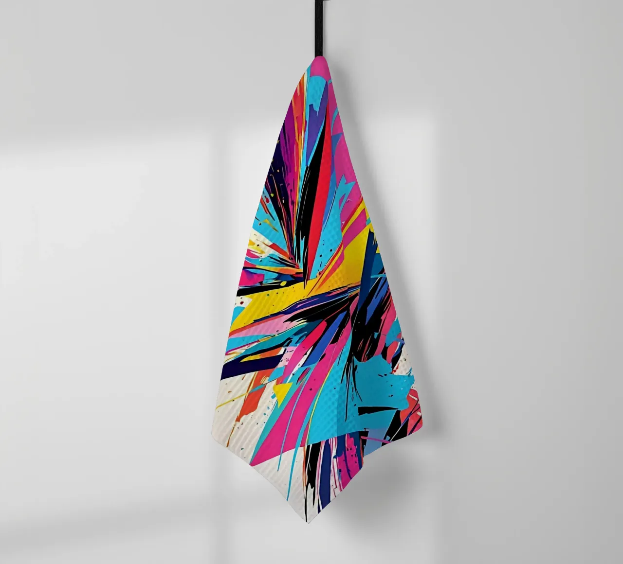 Motif abstrait coloré torchon de LM2Kone