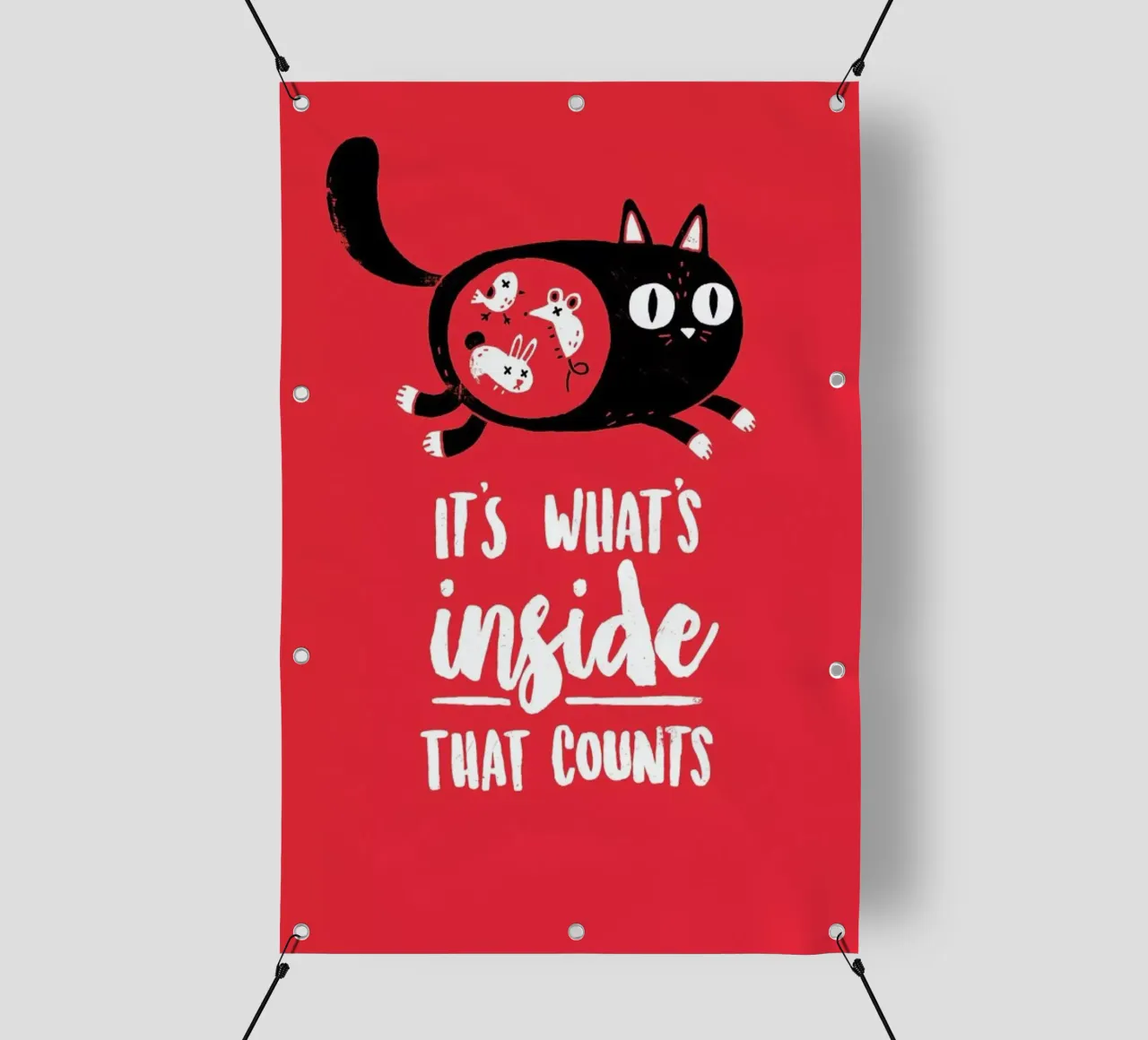 It'S Whats Inside That Counts Portrait telo in pvc da DinoMike