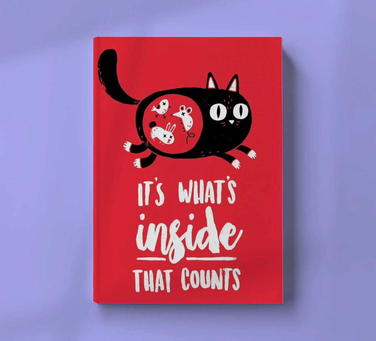 It'S Whats Inside That Counts Portrait notebook by DinoMike