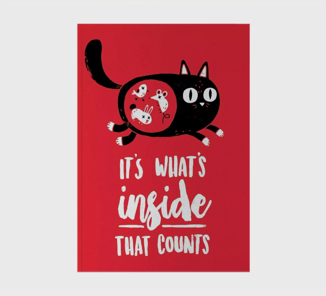 It'S Whats Inside That Counts Portrait notebook by DinoMike