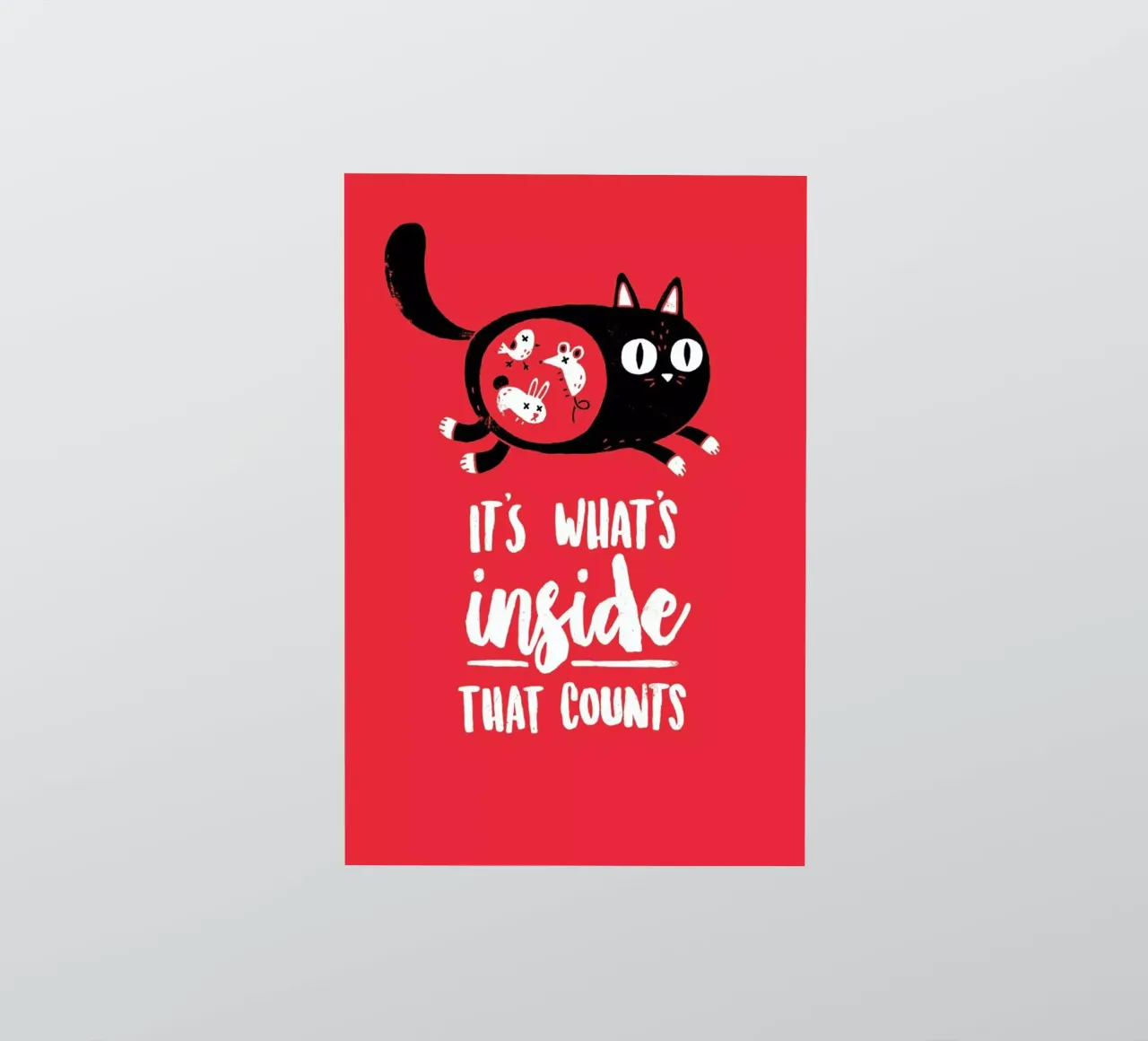 It'S Whats Inside That Counts Portrait adesivo da DinoMike