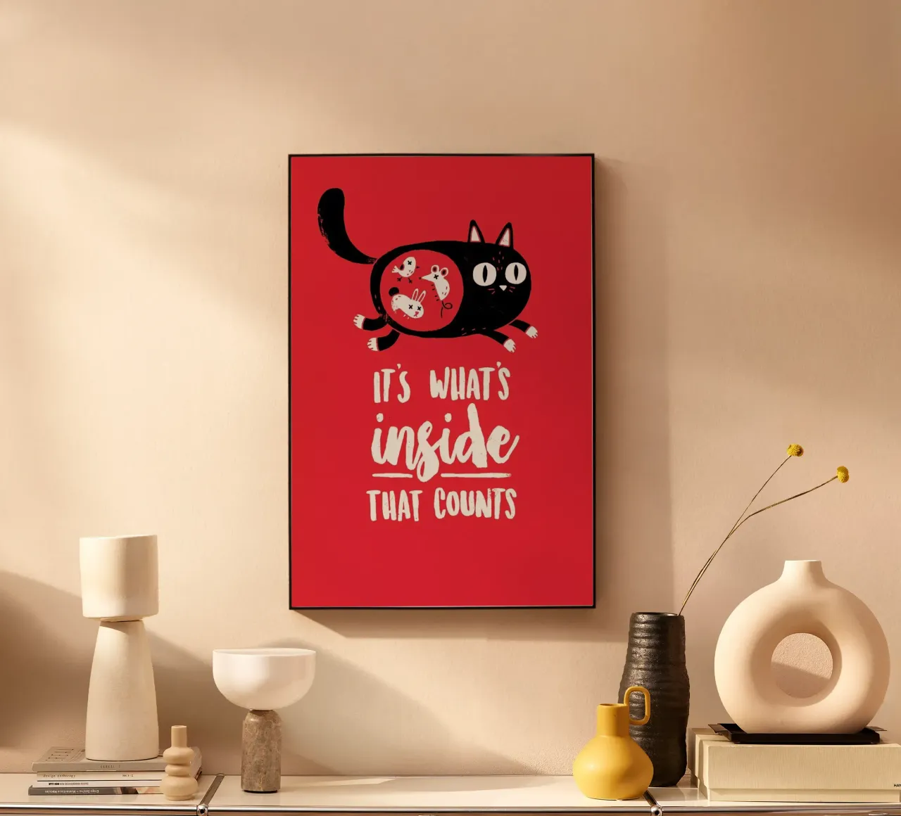 It'S Whats Inside That Counts Portrait plexiglass da DinoMike