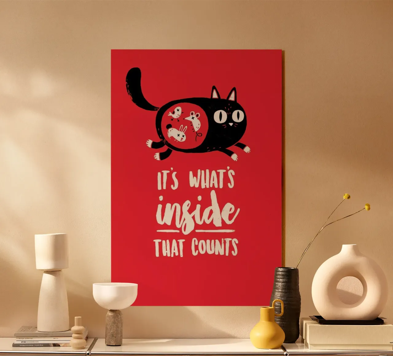 It'S Whats Inside That Counts Portrait plexiglass da DinoMike