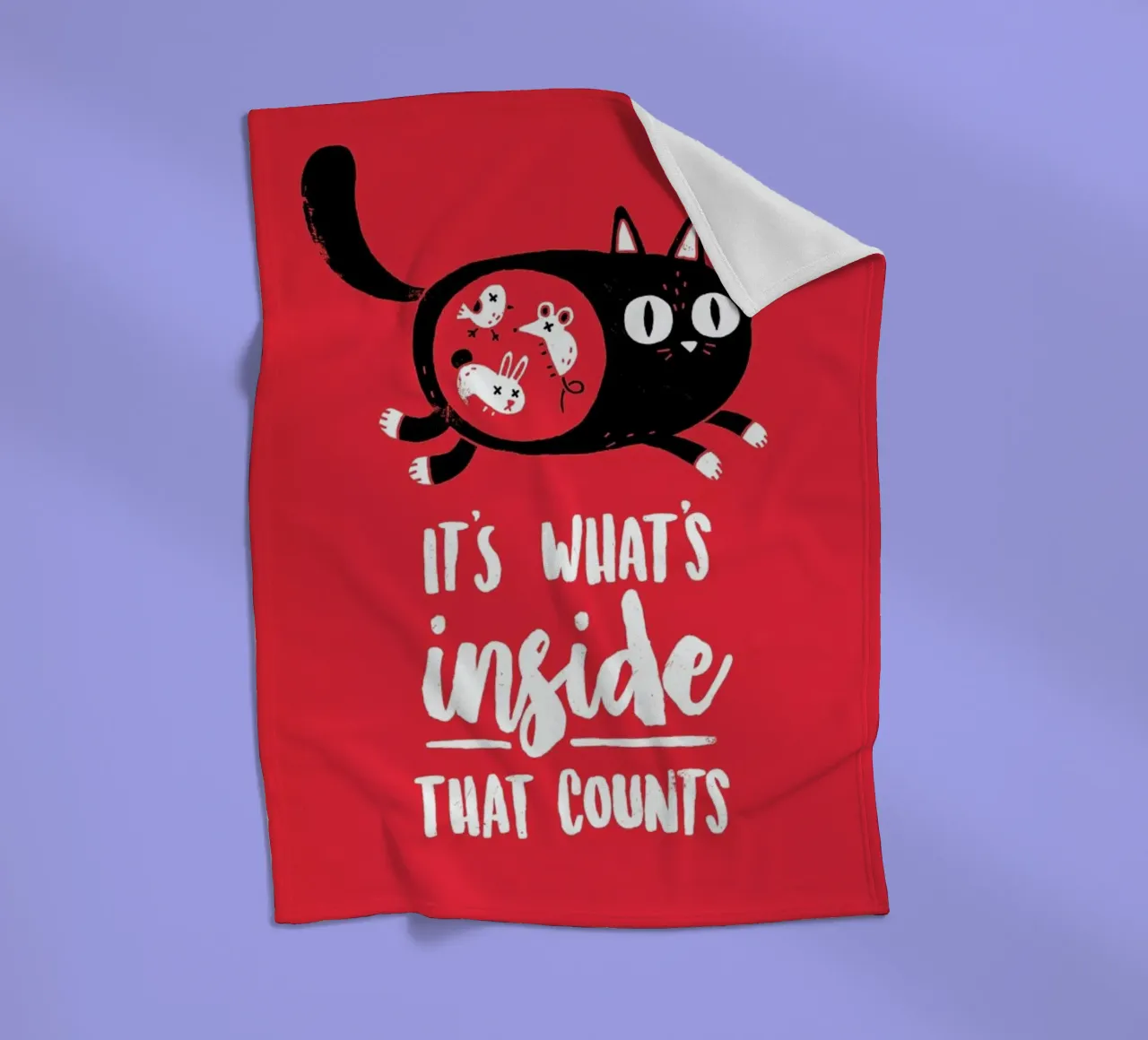 It'S Whats Inside That Counts Portrait coperta in pile da DinoMike