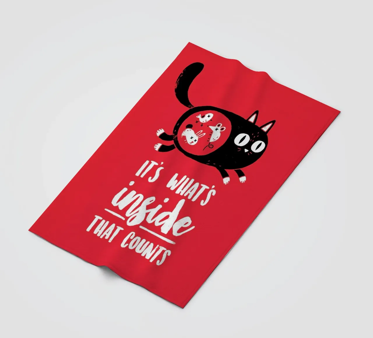 It'S Whats Inside That Counts Portrait coperta in pile da DinoMike