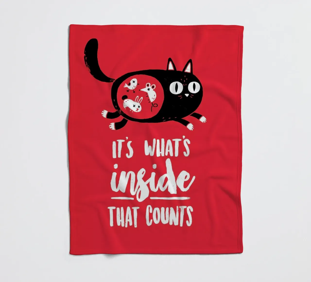 It'S Whats Inside That Counts Portrait coperta in pile da DinoMike