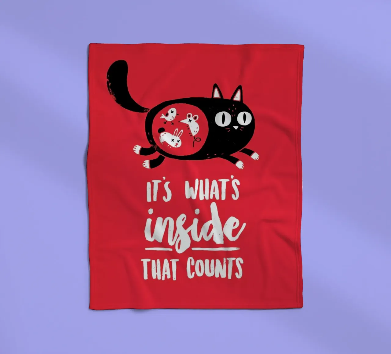 It'S Whats Inside That Counts Portrait manta de franela de DinoMike