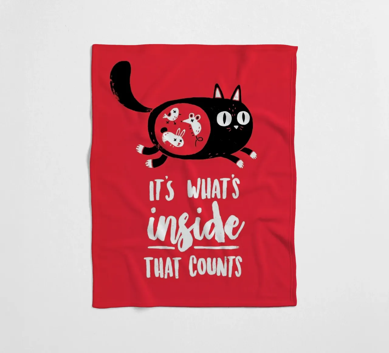 It'S Whats Inside That Counts Portrait coperta in pile da DinoMike