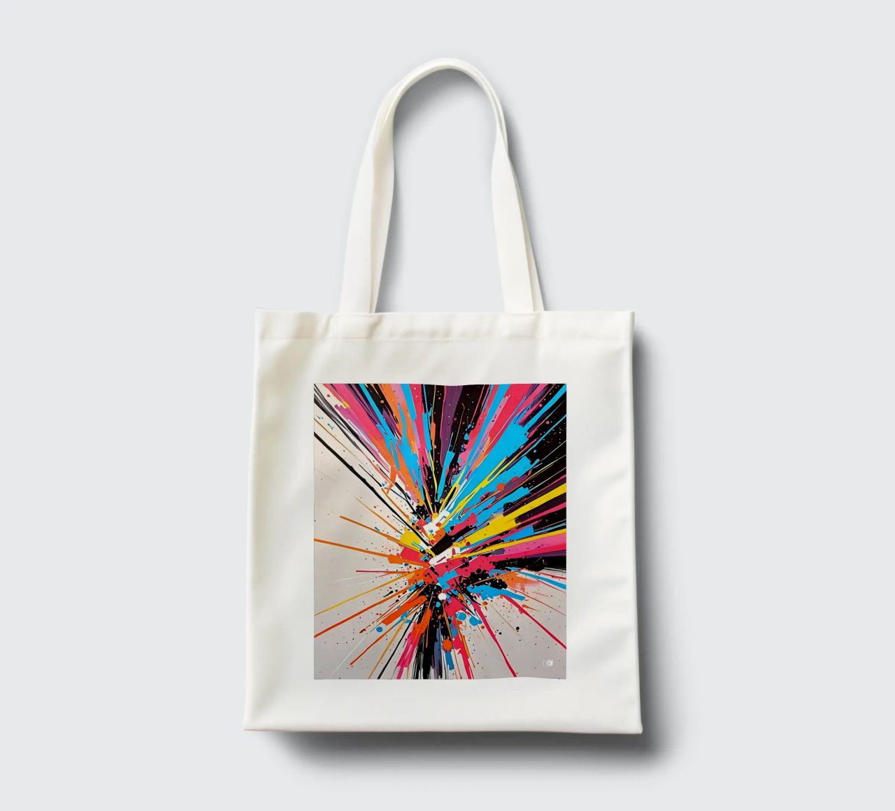 Motivo astratto Colori borsa in juta da LM2KONE