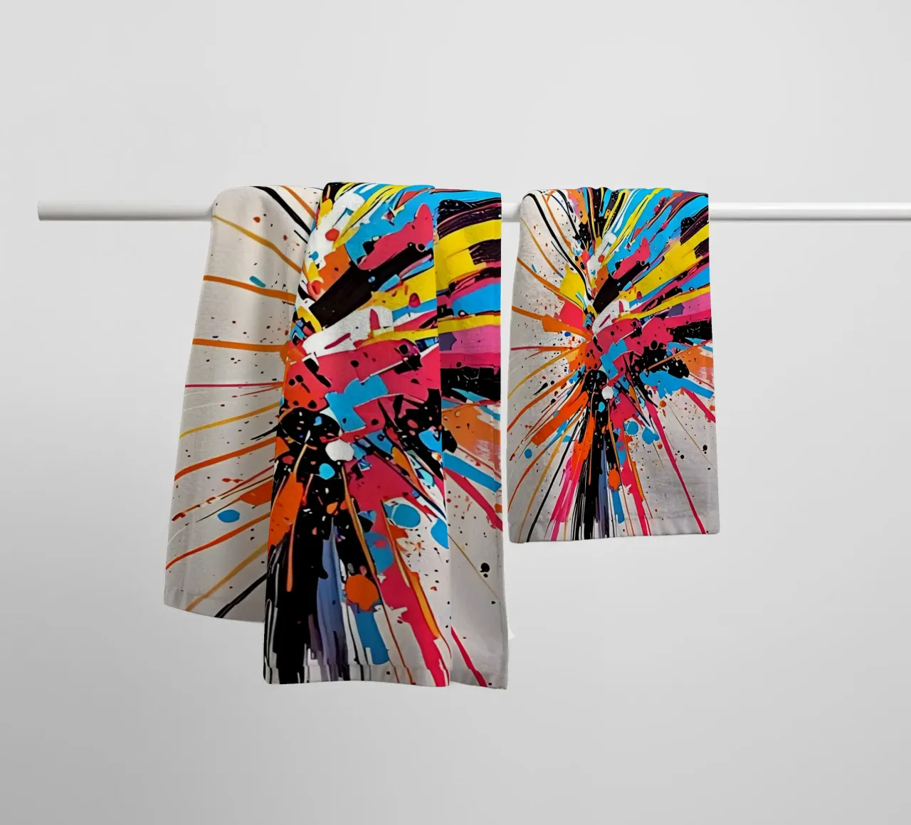 Abstract pattern Colors towel by LM2Kone