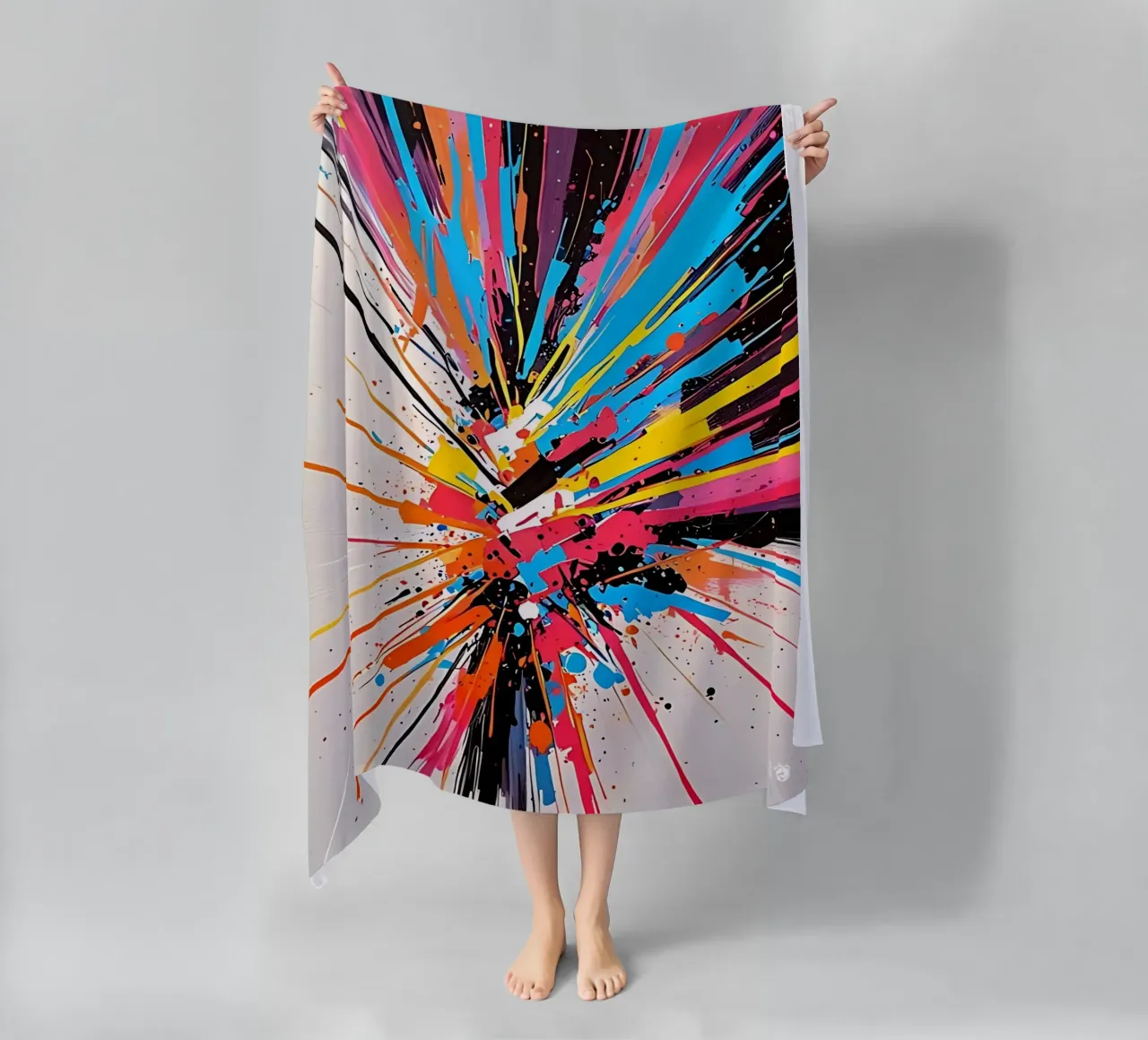 Motif abstrait Couleurs serviette de plage de LM2KONE