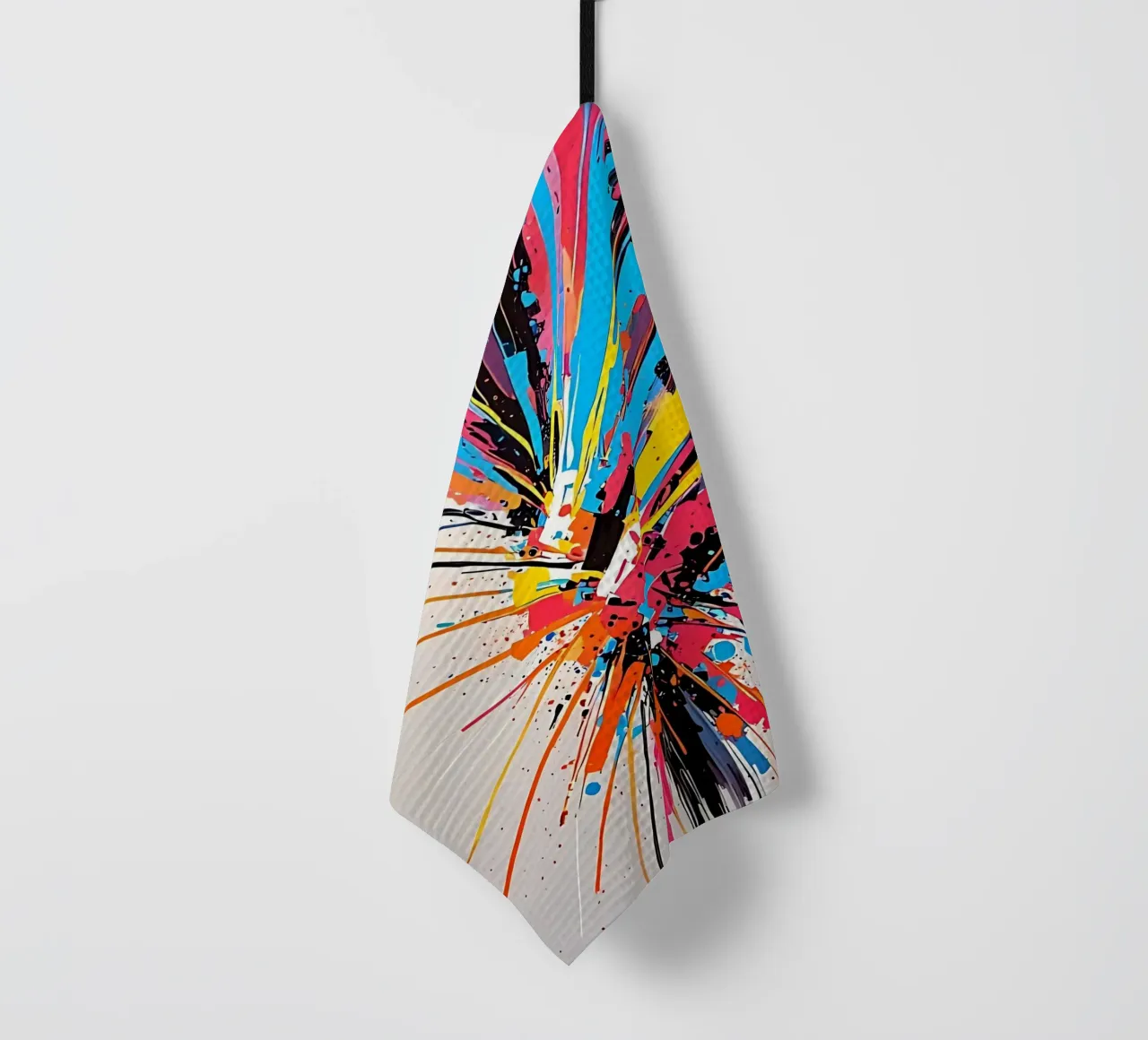 Abstract pattern Colors tea towel by LM2KONE