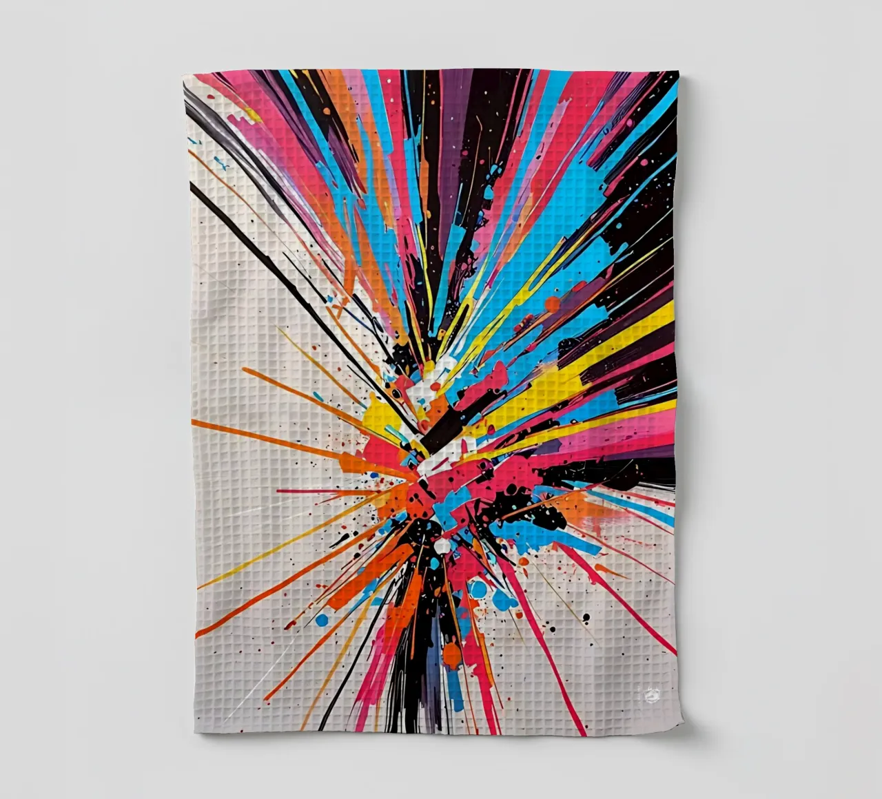 Abstract pattern Colors tea towel by LM2KONE