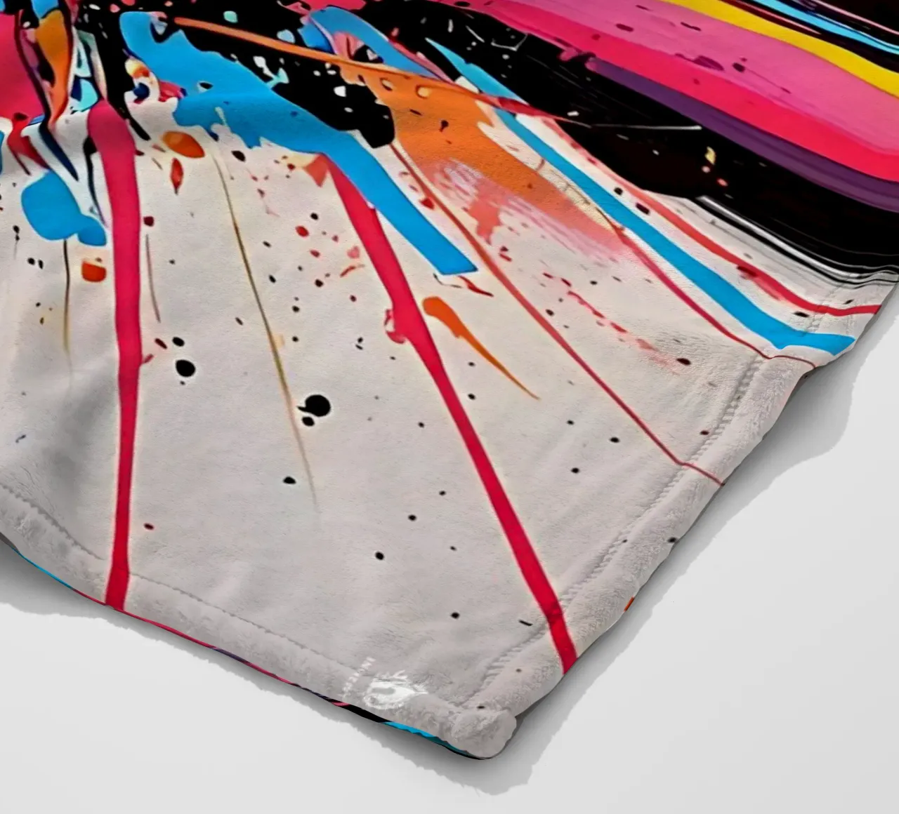 Abstract pattern Colors fleece blanket by LM2KONE