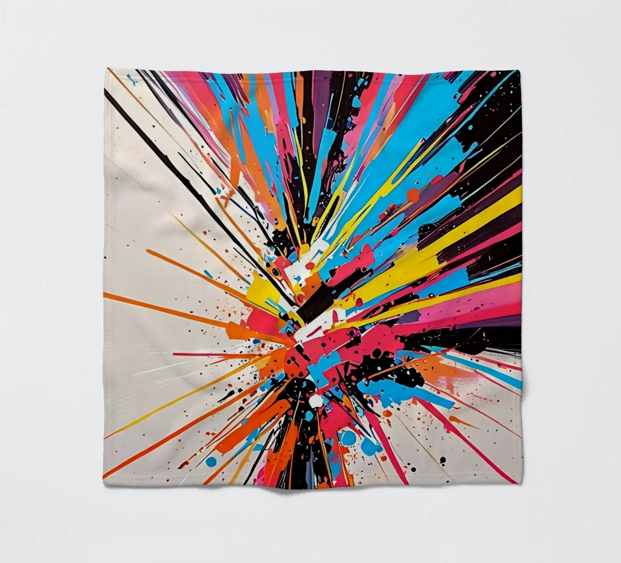 Abstract pattern Colors fleece blanket by LM2KONE