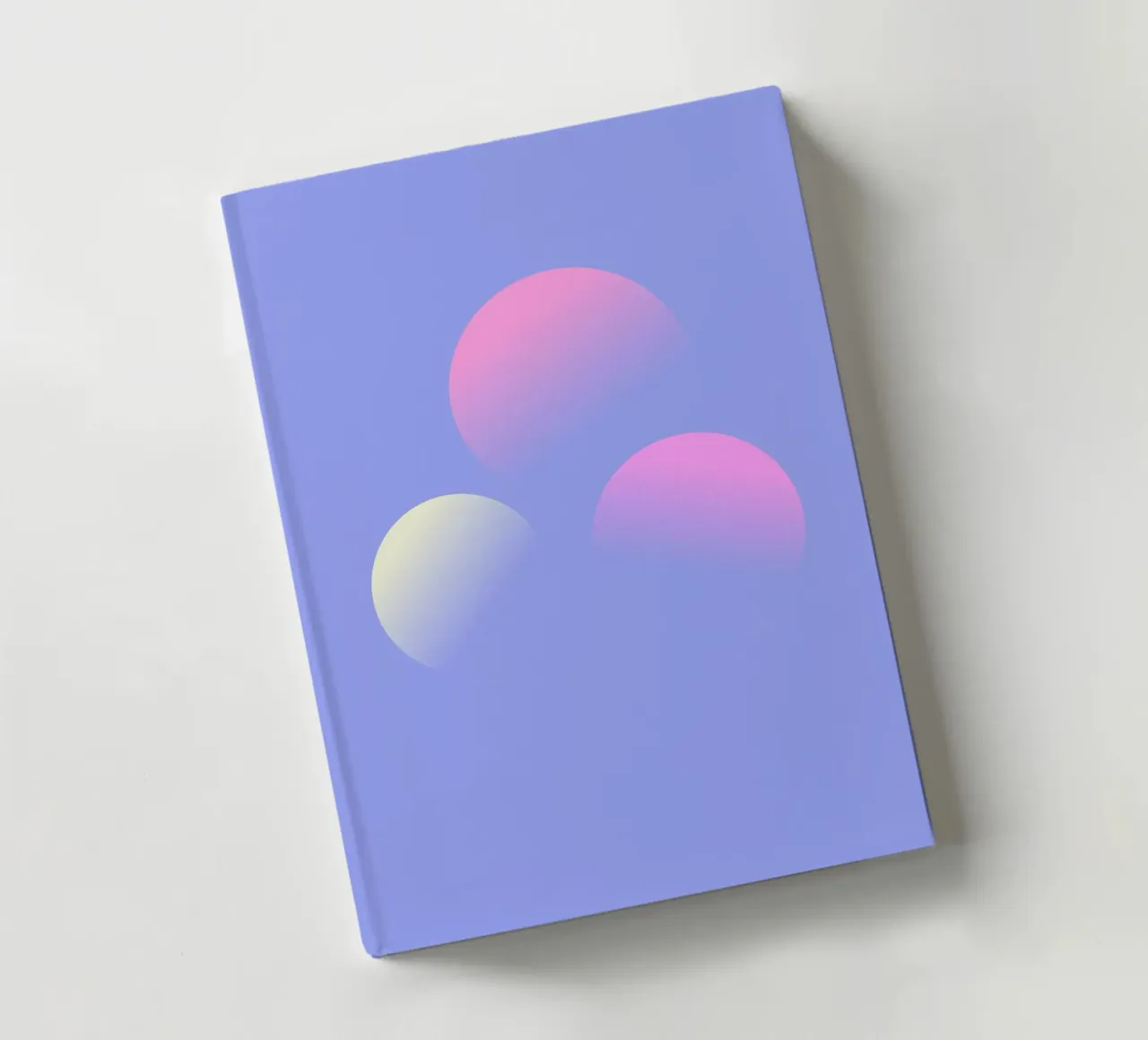 Pittura di tre pianeti su sfondo viola diario da Something for you