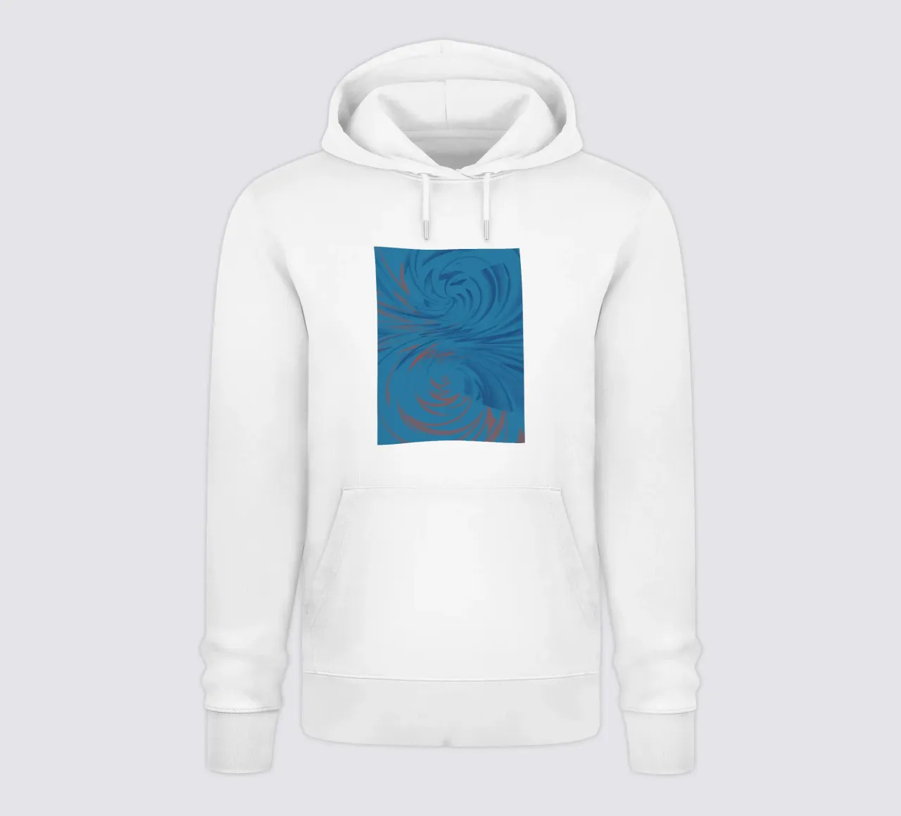 Motif dynamique abstrait torsadé en bleu et rouge sweat à capuche de Something for you