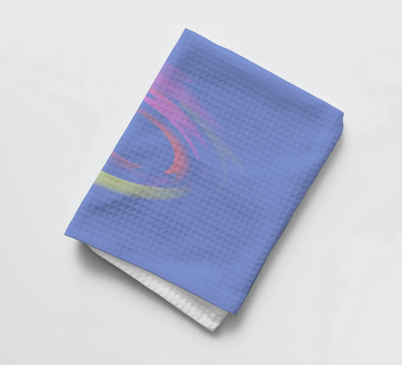 Vortice dinamico astratto in blu, giallo e rosa canovaccio da cucina da Something for you