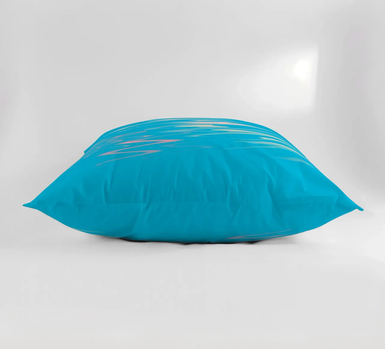 Motivo astratto dinamico a zigzag in blu, bianco e rosa cuscino da Something for you
