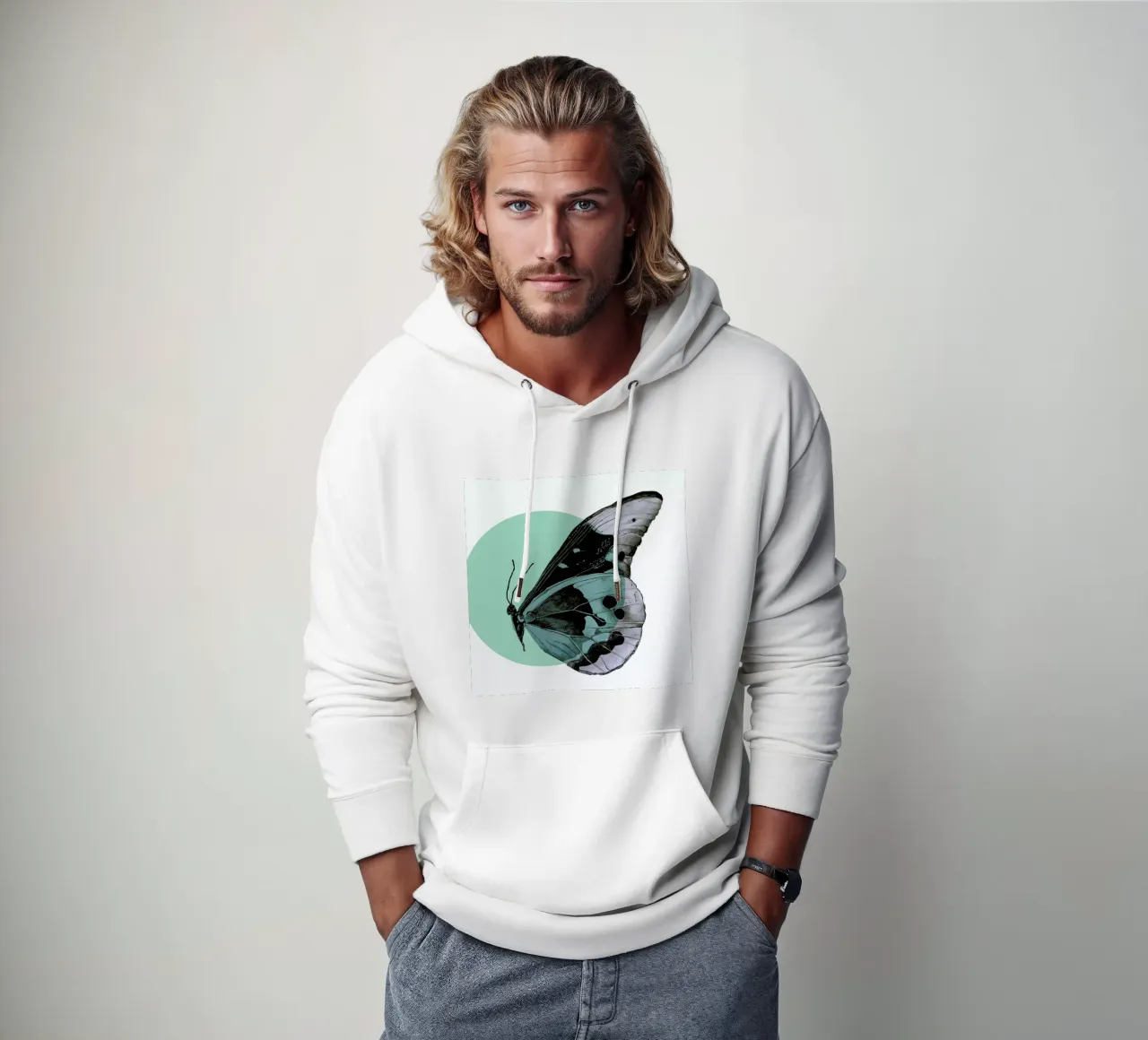 Moth felpa con cappuccio da Morgan Kendall