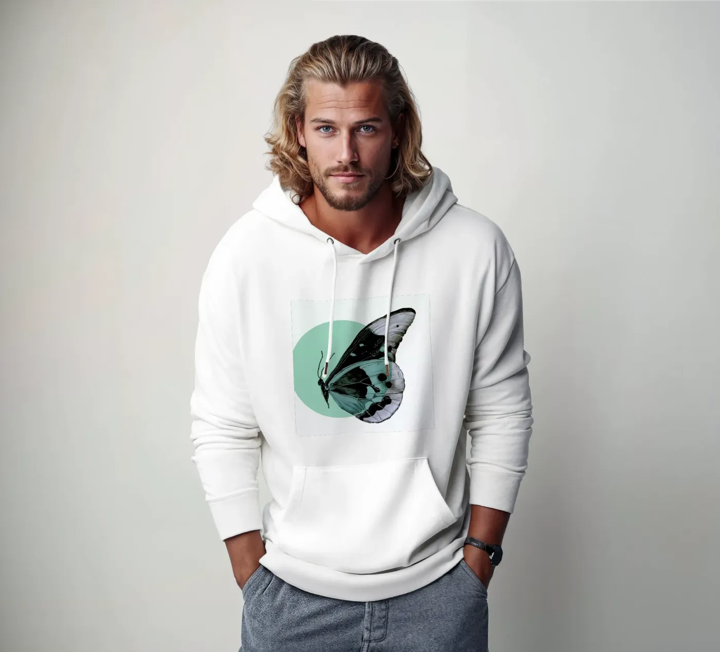 Moth hoodie by Morgan Kendall