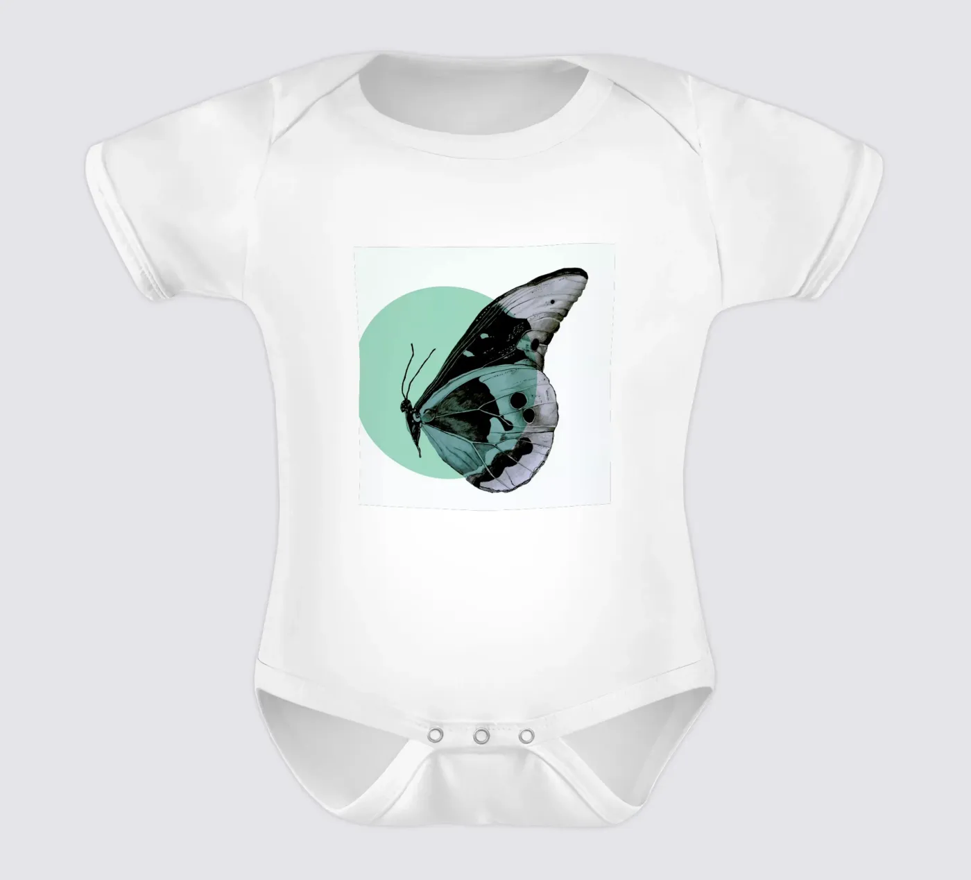 Moth Kurzarm Babybody von Morgan Kendall
