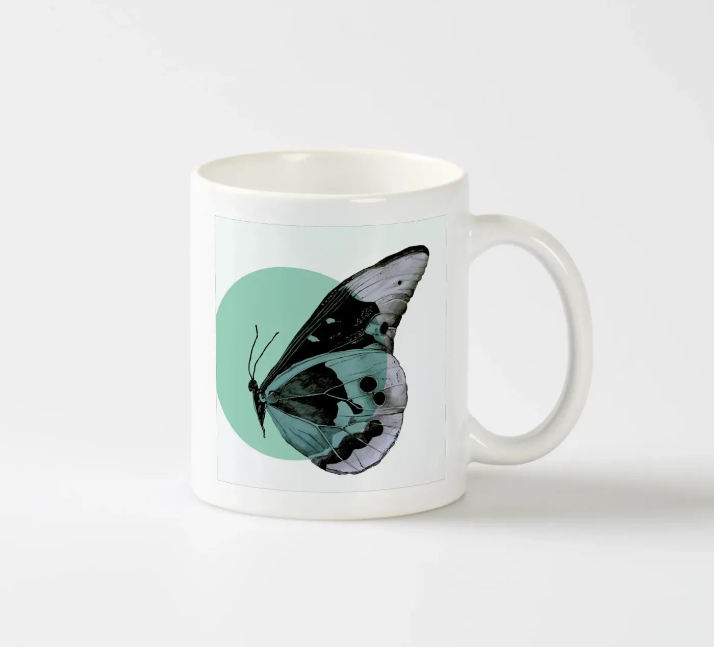 Moth ceramic mug by Morgan Kendall