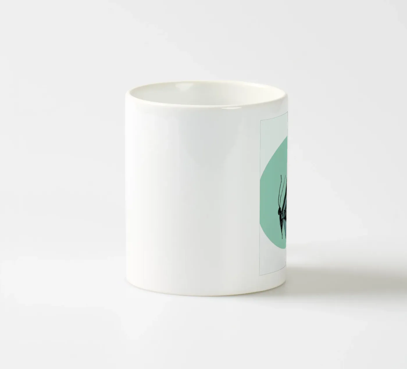 Moth ceramic mug by Morgan Kendall