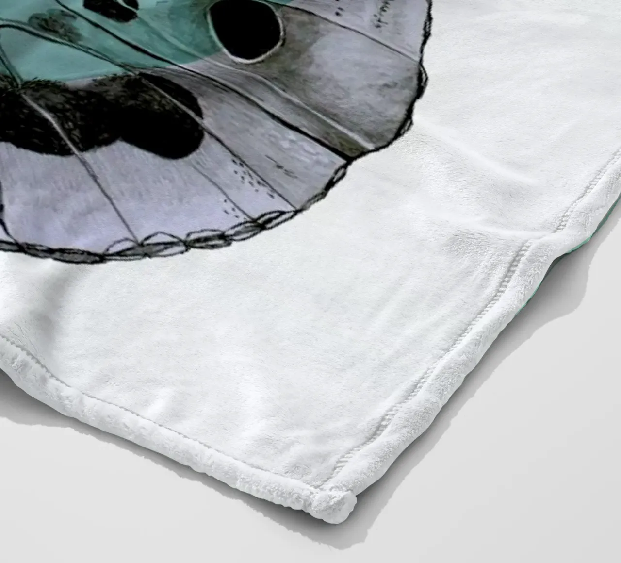 Moth fleece blanket by Morgan Kendall