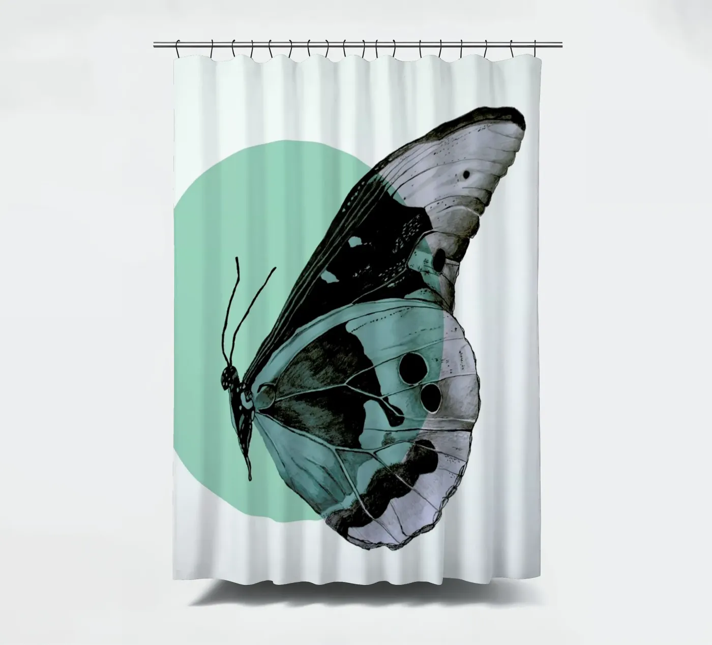 Moth Duschvorhang von Morgan Kendall