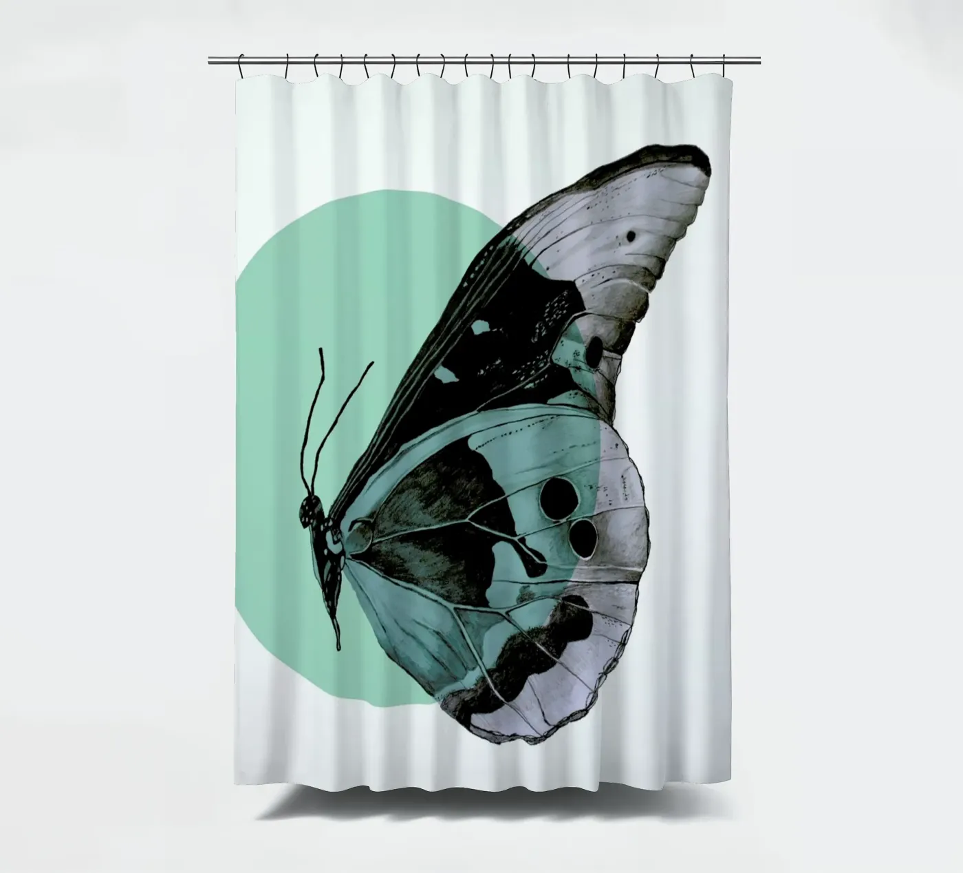Moth douchegordijn van Morgan Kendall