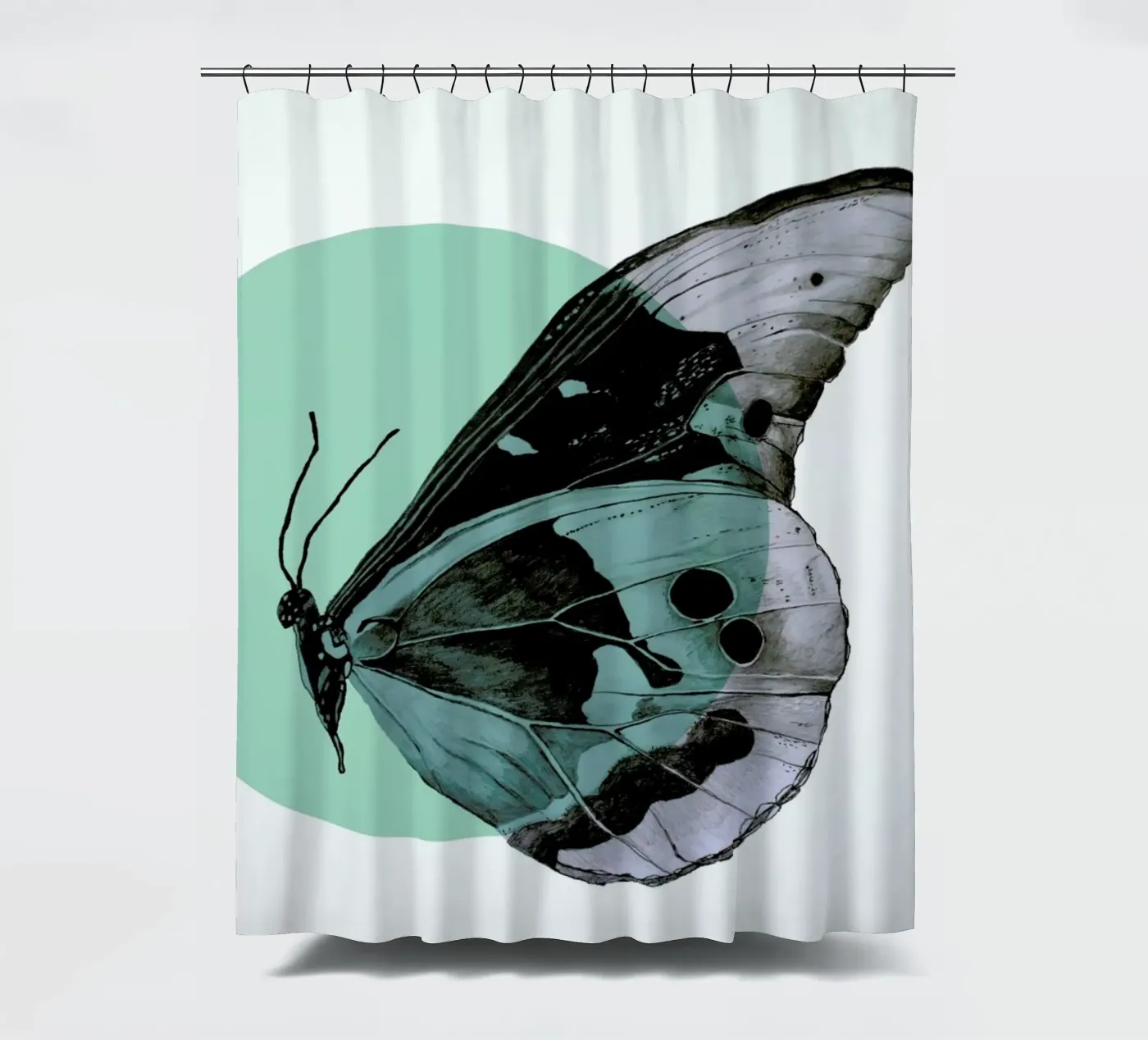 Moth douchegordijn van Morgan Kendall