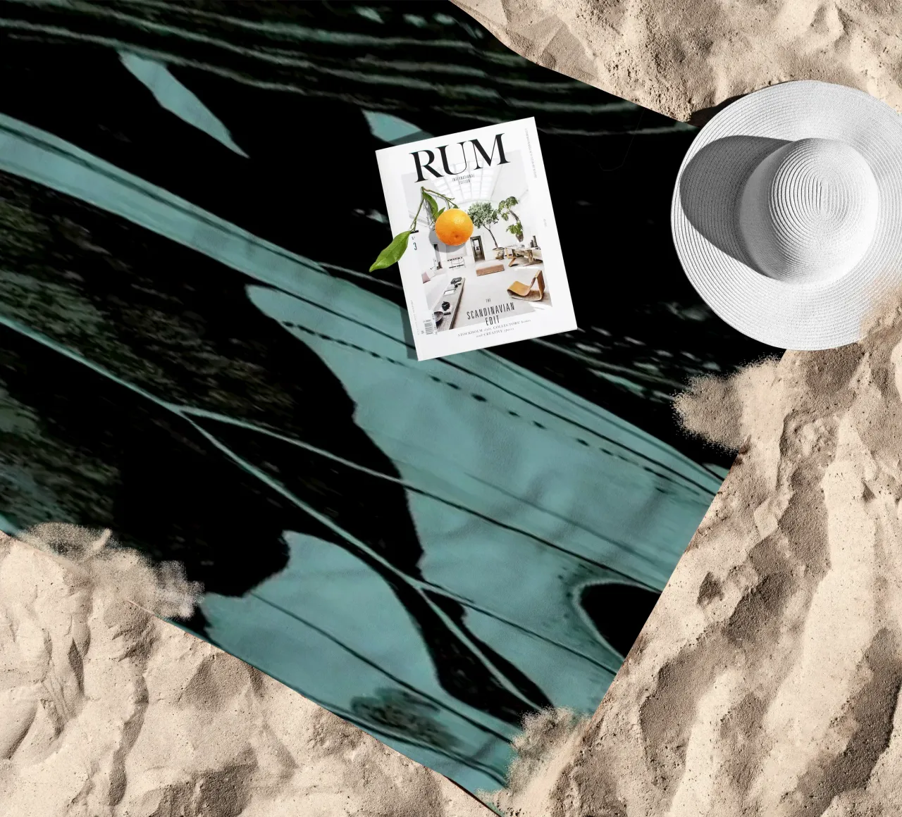 Moth beach towel by Morgan Kendall